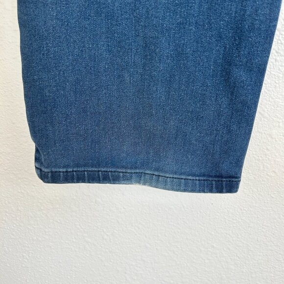 Betabrand Jeans Womens L Blue Straight Leg Pull On Yoga Comfort Stretch Indigo - Picture 6 of 8